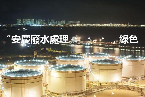 “安慶廢水處理，綠色先鋒，環(huán)保典范！”